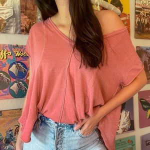 Free People Oversized Tee